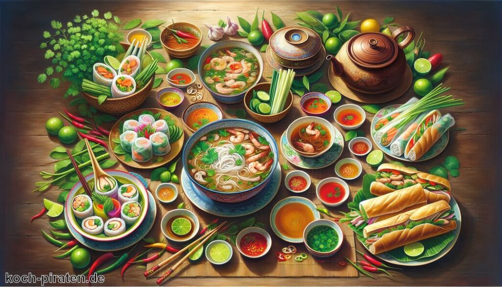 Typisch vietnamesisches Essen - traditionelle vietnamesische Gerichte