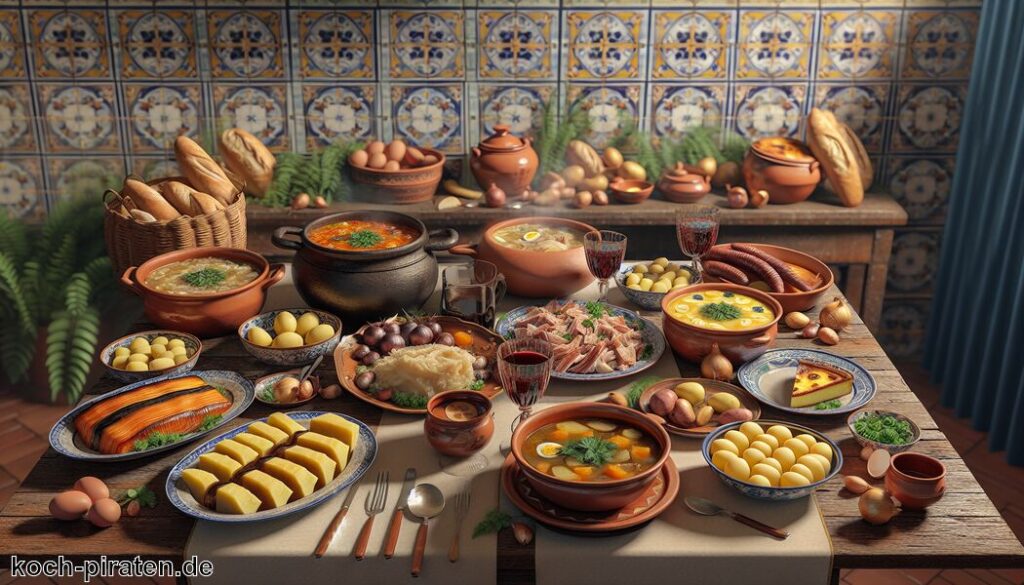 Typisch portugiesisches Essen - traditionelle portugiesische Gerichte