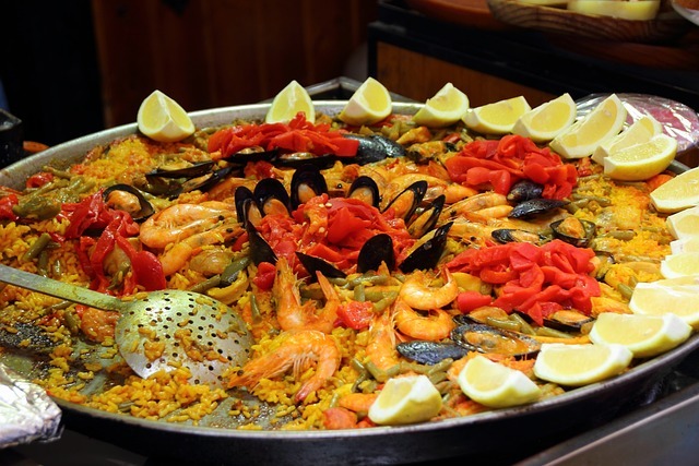 Typisch spanisches Essen: Paella