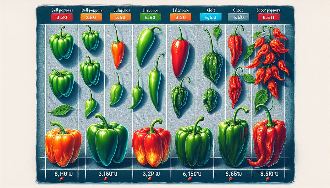 Skalierung der Schärfe   - Wie viel Scoville haben Peperoni?